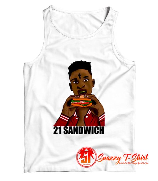 21 Savage Eating a Sandwich Tank Top