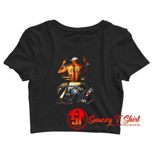 2pac Middle Fingers Rap Crop Top Shirt