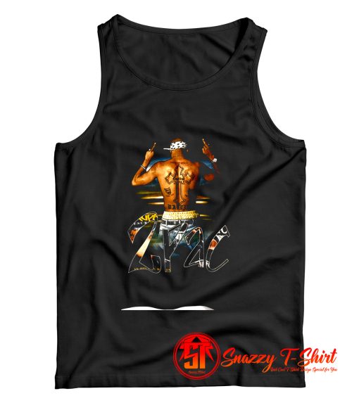 2pac Middle Fingers Rap Tank Top