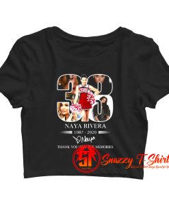 33 naya rivera 1987 2020 Crop Top Shirt