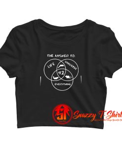 42 The Answer To Life Universe Everything Crop Top Shirt