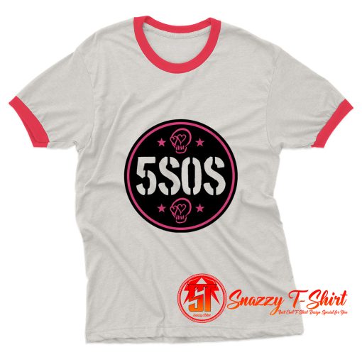 5 Second of Summer New Logo Ringer Tee