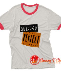 5 Second of Summer She Looks So Perfect Ringer Tee