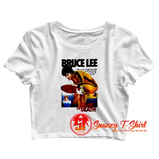 70s Bruce Lee Vintage Crop Top Shirt