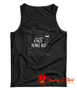 75 Years Old Math Tank Top