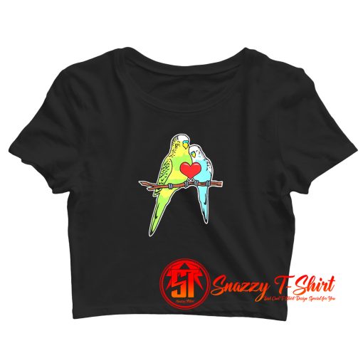 A Budgie Lover Crop Top Shirt