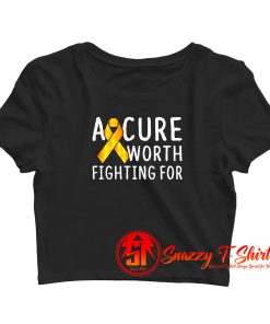 A Cure Worth Fighting For Crop Top Shirt