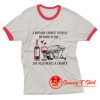 A Woman Cannot Survive On Wine Alone She Need Camper Ringer Tee