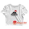 A badass Christmas Adidas Logo Christmas Parody Crop Top Shirt