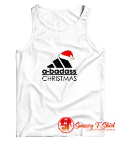 A badass Christmas Adidas Logo Christmas Parody Tank Top