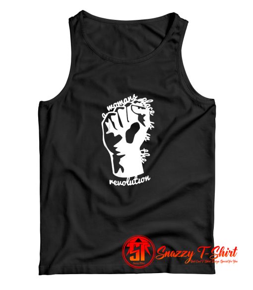 A woman place is in the revolution Black Lives Matter symbol Tank Top