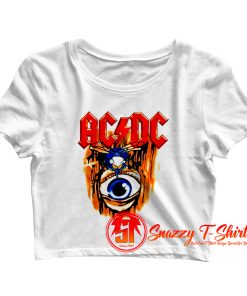 ACDC Fly on the Wall Album Cover Crop Top Shirt