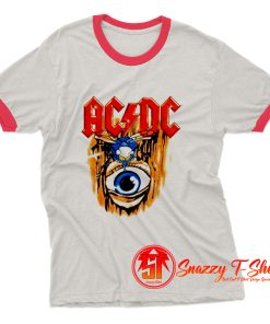 ACDC Fly on the Wall Album Cover Ringer Tee