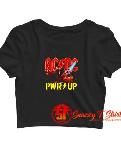 ACDC Power Up Stage Lights Official Crop Top Shirt