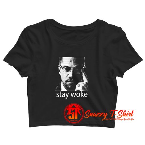 ACTIVIST MALCOLM Stay Woke Crop Top Shirt