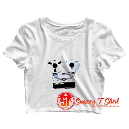 AKAI TEAC Vintage Reel to Reel Crop Top Shirt