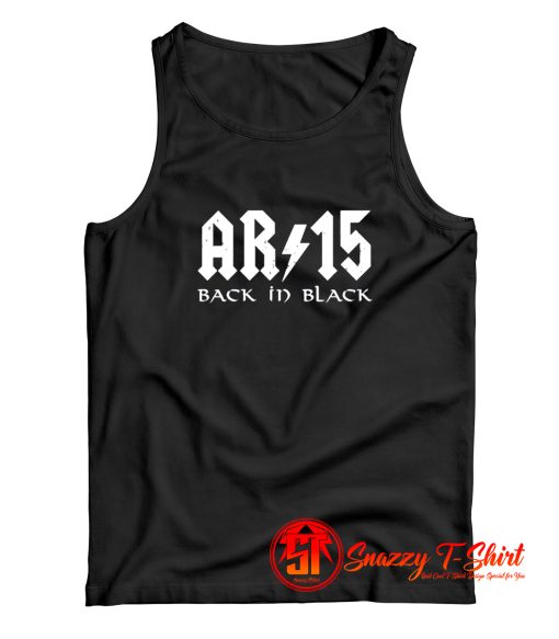 AR15 Back In Black Tank Top