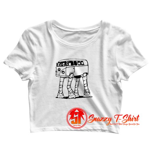 AT AT Walker Volkswagen Car Star Wars Crop Top Shirt