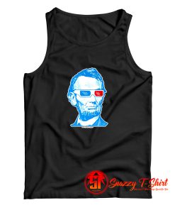 Abraham Lincoln 3D Glasses Tank Top