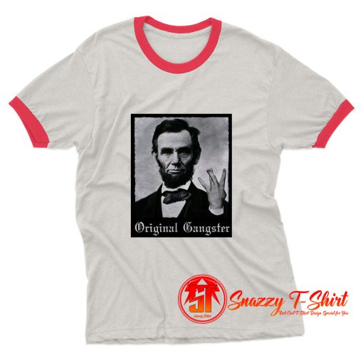 Abraham Lincoln Original Gangster Ringer Tee