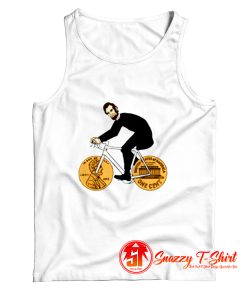 Abraham Lincoln Riding Bike Tank Top