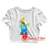 Abraham Simpson Crop Top Shirt