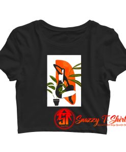 Abstract Female Figure 20 Crop Top Shirt