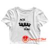 Ack Flag Black Flag Cathy Mash Up Parody Crop Top Shirt