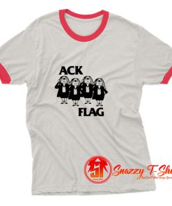 Ack flag funny black flag Ringer Tee