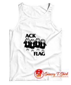 Ack flag funny black flag Tank Top