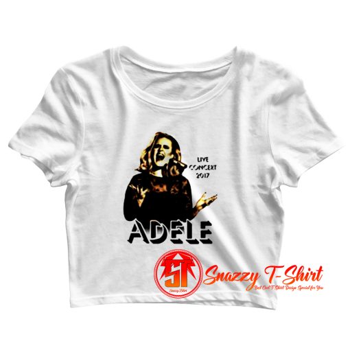 Adele Concert 2017 Tour The Finale Music Crop Top Shirt