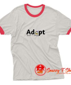 Adopt Dont Shop Ringer Tee