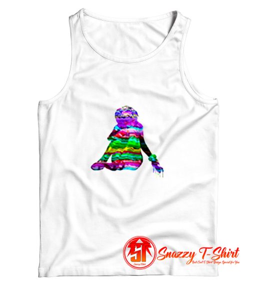 Aesthetic Glitch Anime Girl Tank Top