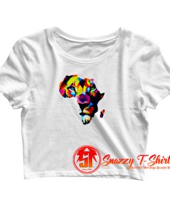 Africa Lion Crop Top Shirt