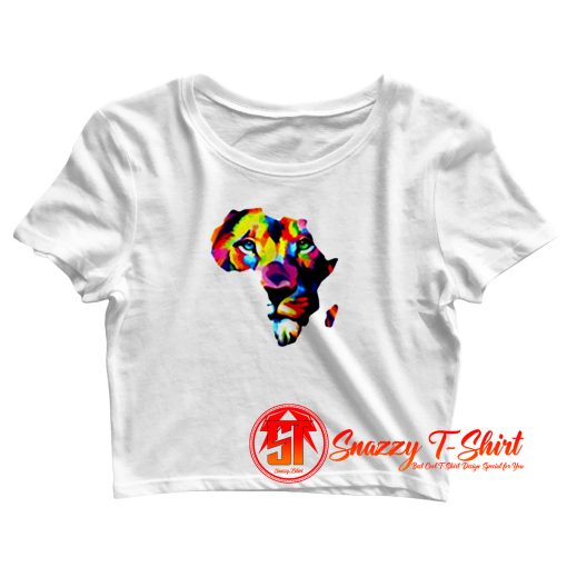 Africa Lion Crop Top Shirt