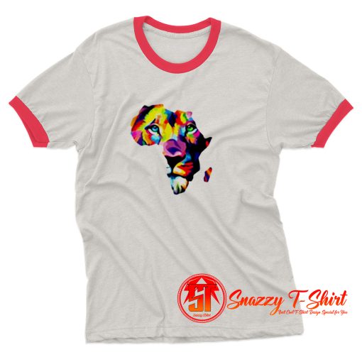 Africa Lion Ringer Tee