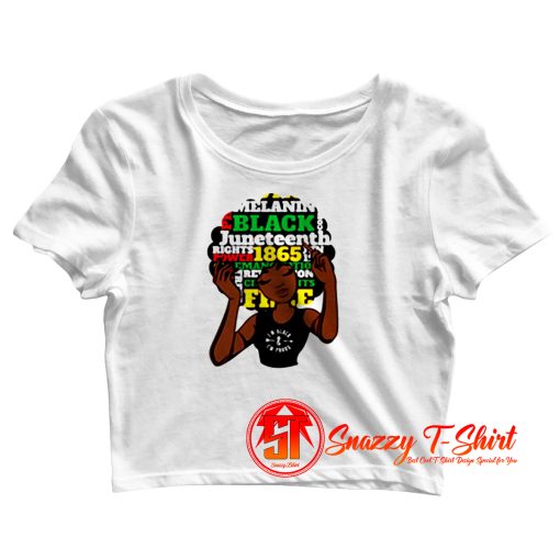 African American Women Crop Top Shirt