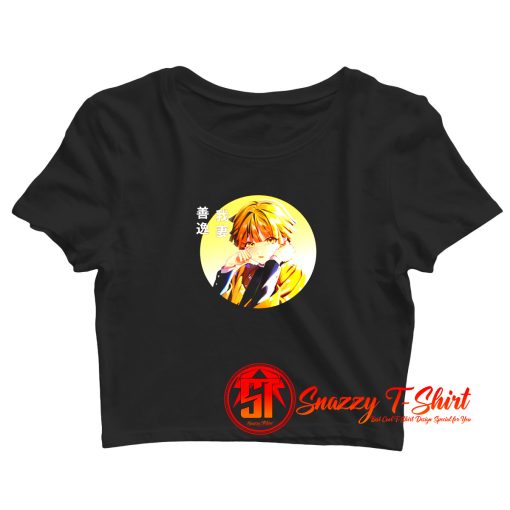 Agastuma Zenitsu Demon Slayer Crop Top Shirt