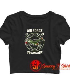 Airplane Historical Military Crop Top Shirt