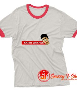 Akiwi Grapes Cartoon Ringer Tee