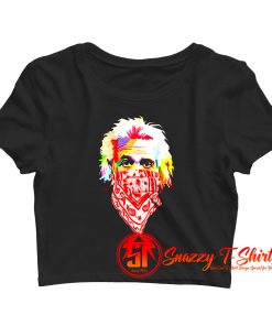 Albert Einstein Bandana Crop Top Shirt