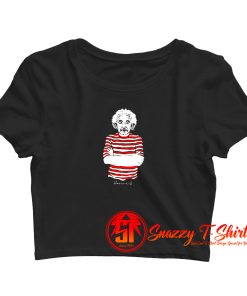 Albert Einstein Photos Crop Top Shirt