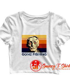 Albert Fish Gone Fishing Crop Top Shirt