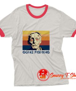 Albert Fish Gone Fishing Ringer Tee