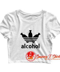 Alcohol Parody Crop Top Shirt