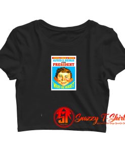 Alfred e Neuman For President Crop Top Shirt