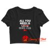 All You Need Is Movie Club Valentine Party Crop Top Shirt