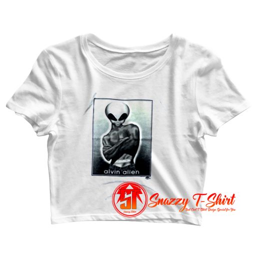 Alvin Alien Vintage 90s Crop Top Shirt