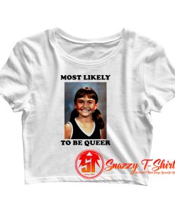 Alyson Stoner Most Likely To Be Queer Crop Top Shirt