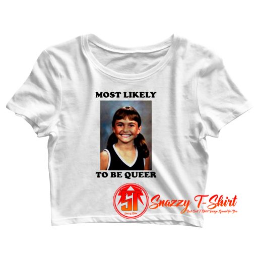 Alyson Stoner Most Likely To Be Queer Crop Top Shirt